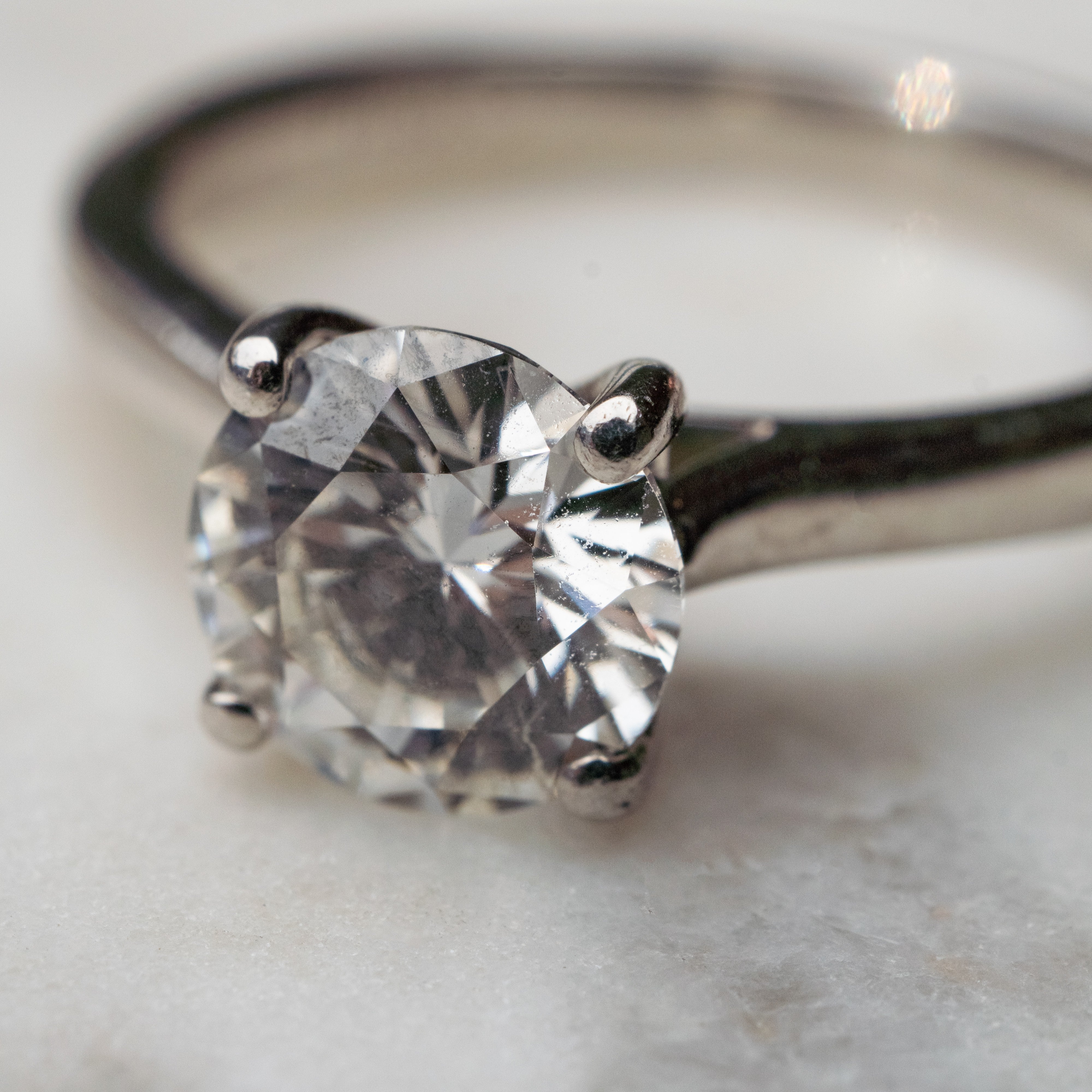 Platinum Diamond Solitaire Ring