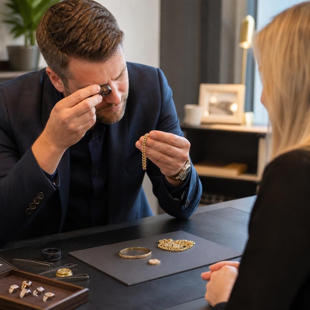 Liquidating Inherited Gold Jewellery — Steven Charles Quance, Birmingham Jewellery Quarter