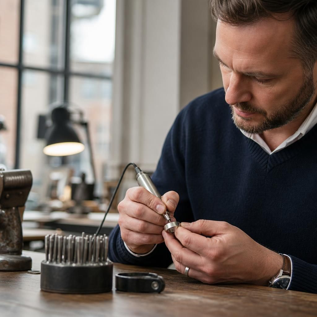 Crafting Confidence with Expertly Engraved Silver Signet Rings — Steven Charles Quance, Birmingham Jewellery Quarter
