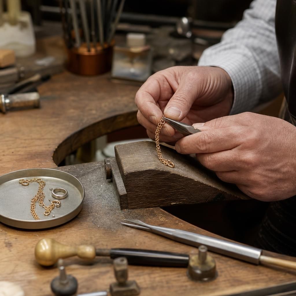 What materials do you need to bring for a necklace or bracelet repair? — Steven Charles Quance, Birmingham Jewellery Quarter