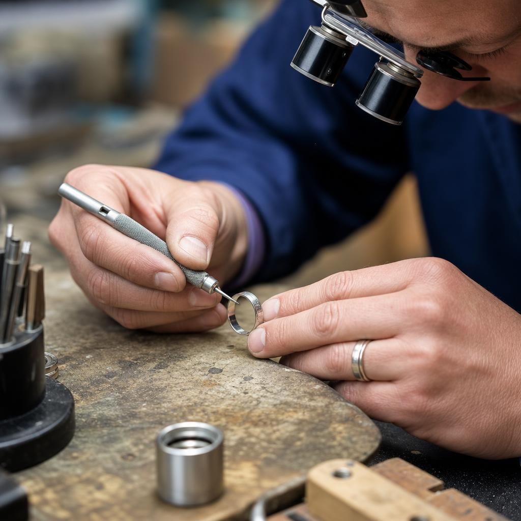Antique Ring Precisely Adjusted — Steven Charles Quance, Birmingham Jewellery Quarter