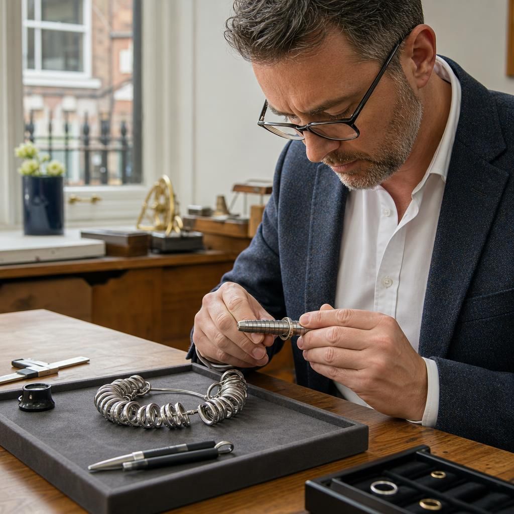 Expert Guidance for Perfect Ring Sizing — Steven Charles Quance, Birmingham Jewellery Quarter