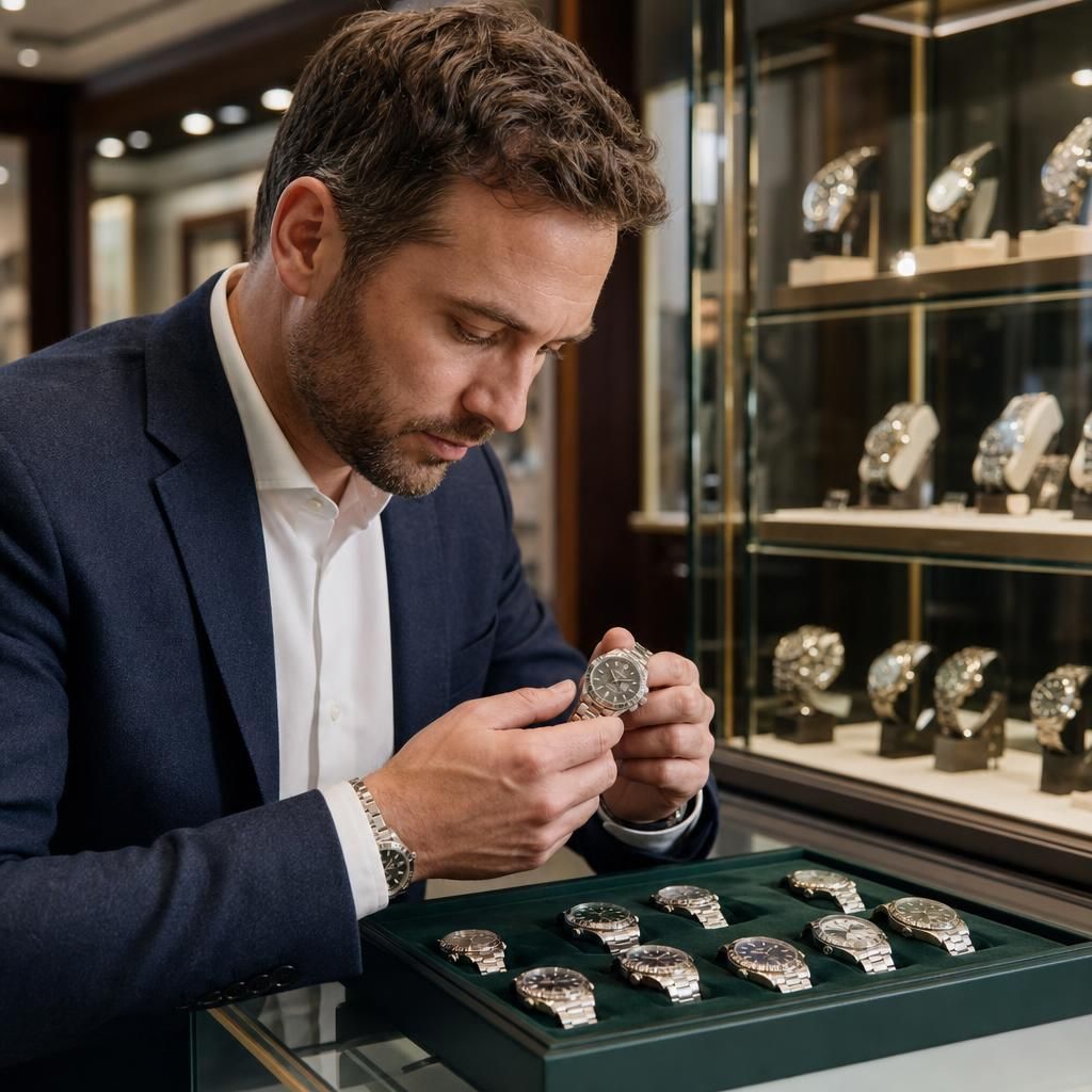 How does buying a pre-owned Rolex for men differ from purchasing a new one? — Steven Charles Quance, Birmingham Jewellery Quarter