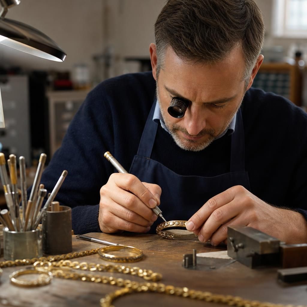 Are there specific design motifs commonly used in personalised gold bracelets? — Steven Charles Quance, Birmingham Jewellery Quarter