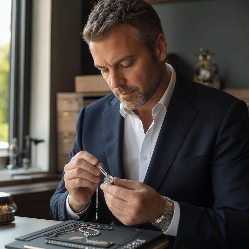 Expertise in Men's Personalised Jewellery — Steven Charles Quance, Birmingham Jewellery Quarter