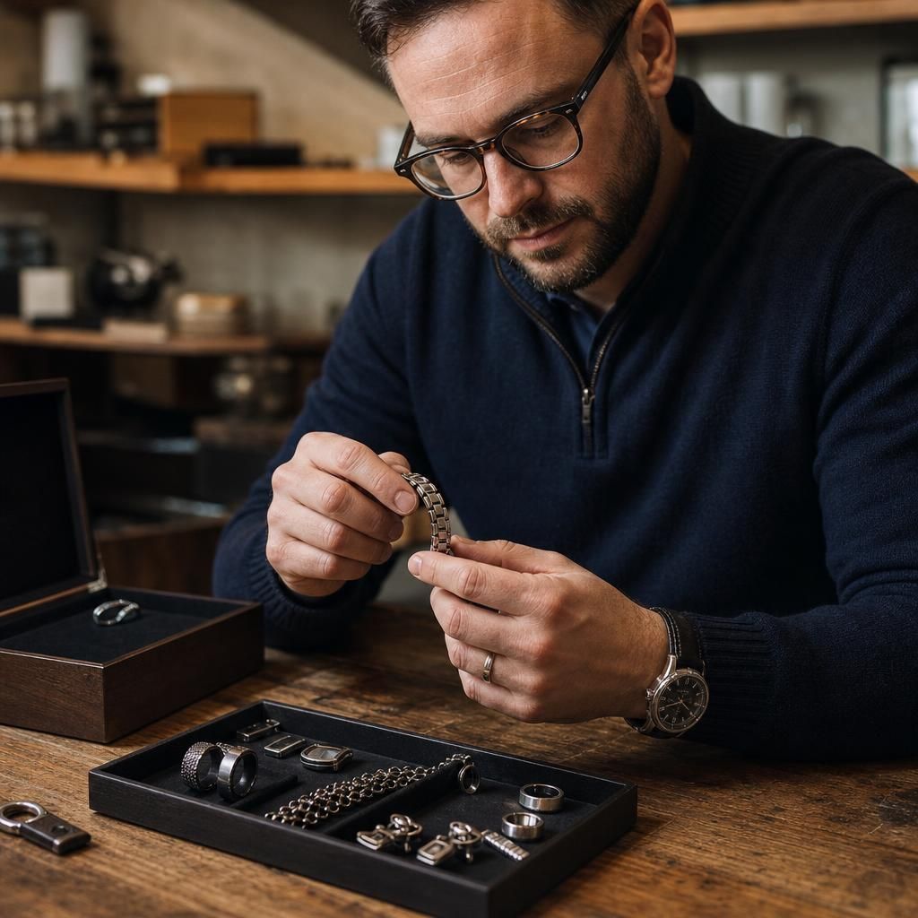 Bespoke Keyrings — Steven Charles Quance, Birmingham Jewellery Quarter