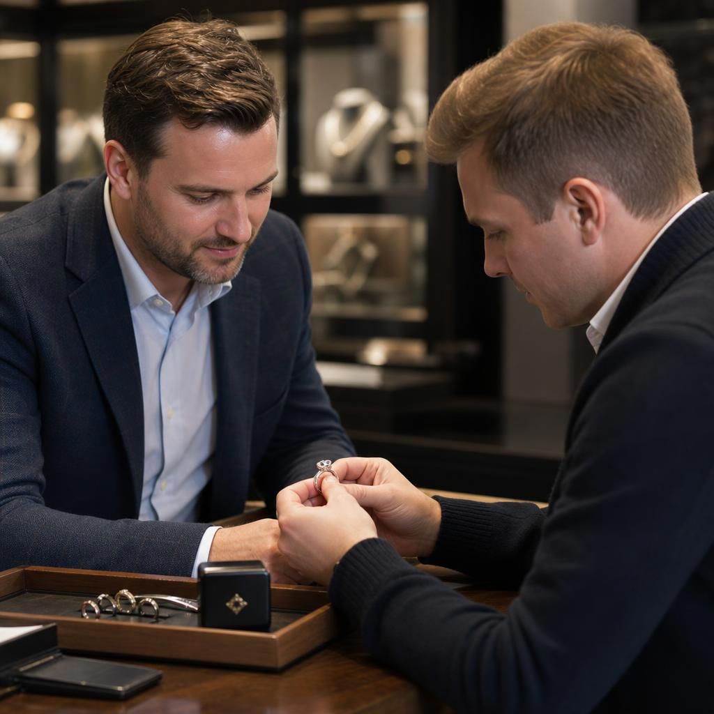 What is the lead time for crafting a custom men's engagement ring? — Steven Charles Quance, Birmingham Jewellery Quarter