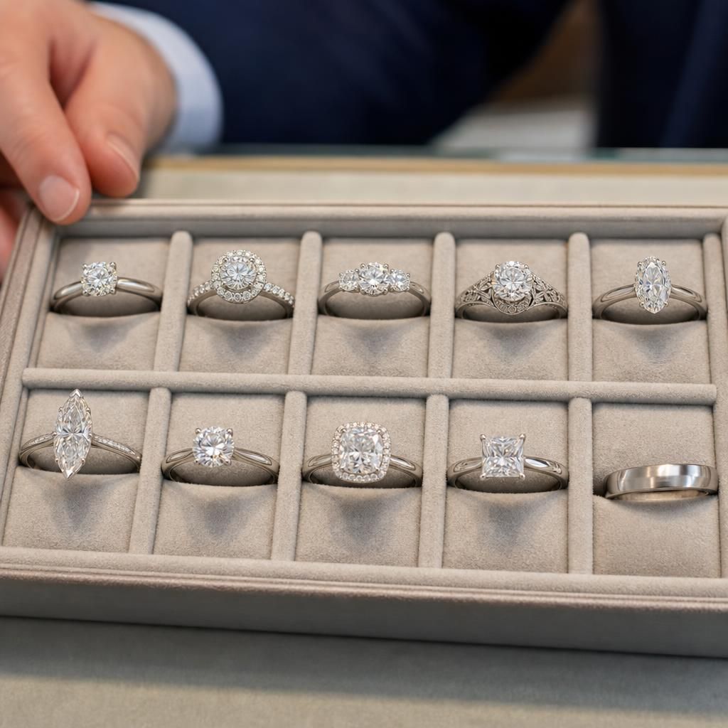 What is the difference between a radiant cut and a cushion cut diamond in engagement rings? — Steven Charles Quance, Birmingham Jewellery Quarter