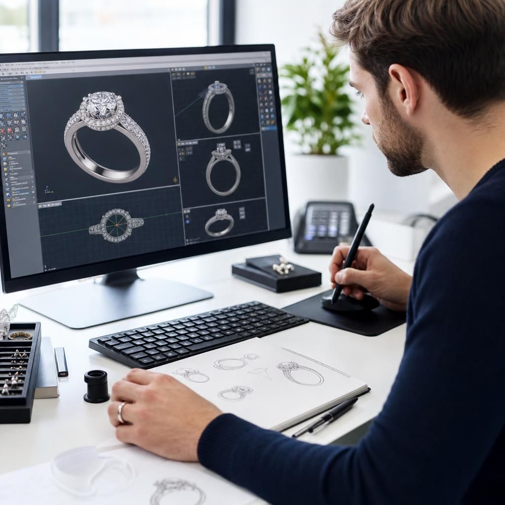 How does the online ring design process work? — Steven Charles Quance, Birmingham Jewellery Quarter