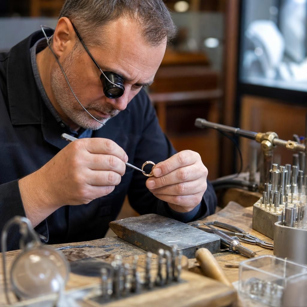 What materials and methods are involved in professional ring resizing? — Steven Charles Quance, Birmingham Jewellery Quarter