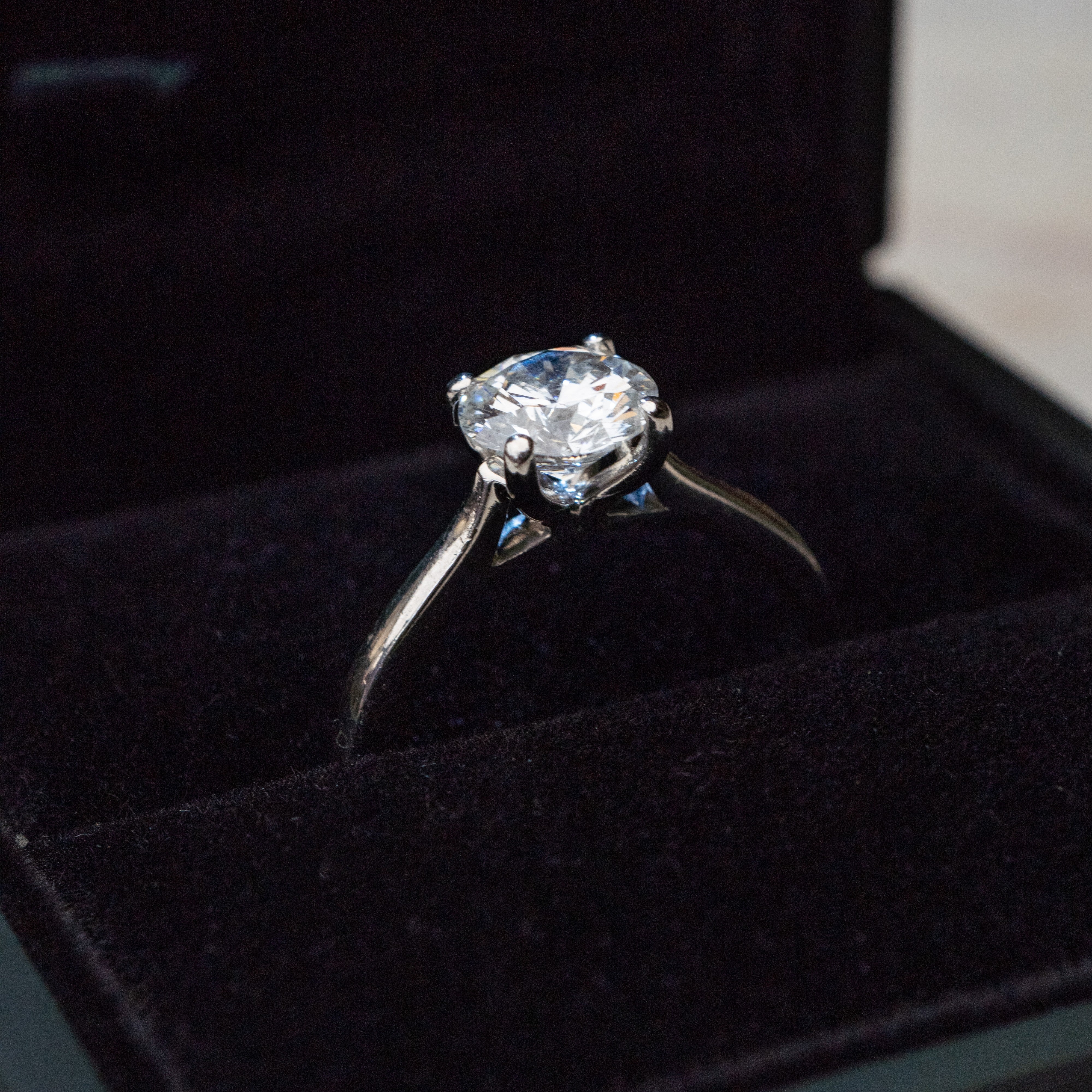 Platinum Diamond Solitaire Ring