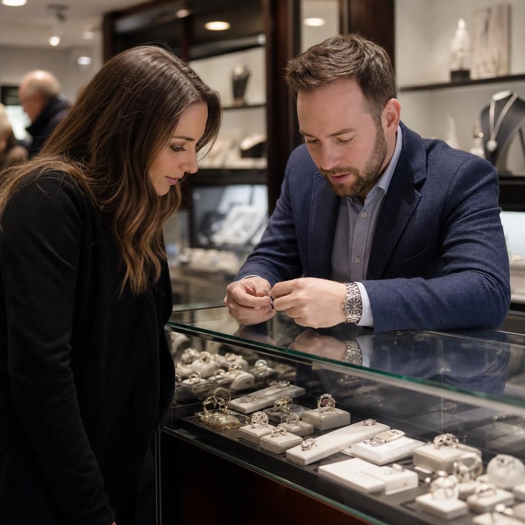 A collection of bespoke engagement rings crafted by Steven Charles Quance