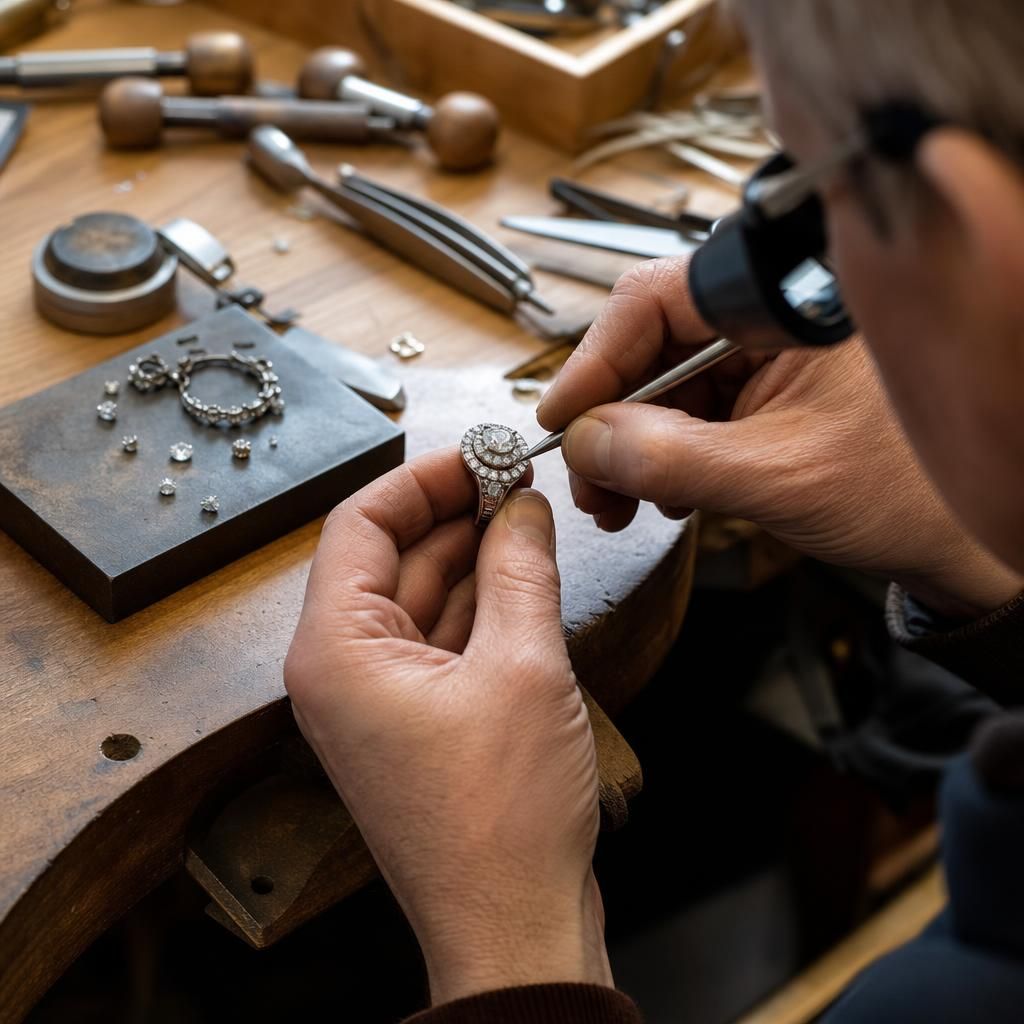 A ring transformed into a stylish necklace
