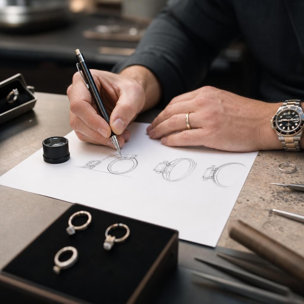 Elegant engagement ring set with ethically sourced diamonds